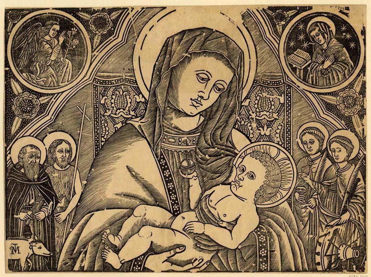La Madonna col Bambino e quattro Santi (Sant'Antonio abate, San Giovanni Battista, Santa Lucia e Santa Caterina)