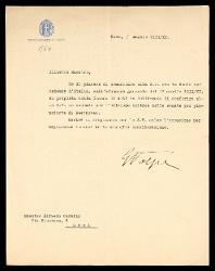  Lettera di G. Volpe a Alfredo Casella, Roma 05 maggio 1933