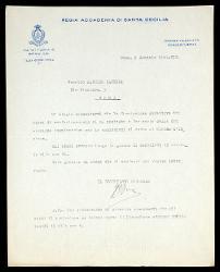  Lettera di G[uido] Boni a Alfredo Casella, Roma 09 gennaio 1941
