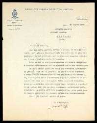  Lettera di Aurelio Saffi a Alfredo Casella, Roma 18 luglio 1946