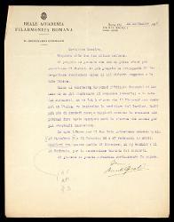  Lettera di Romolo Giraldi a Alfredo Casella, Roma 22 settembre 1932