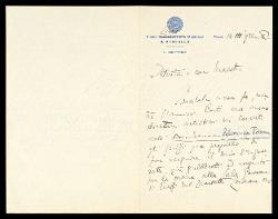  Lettera di Mezio Agostini a Alfredo Casella, Venezia 14 ottobre 1932