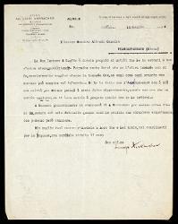  Lettera di Luigi Ansbacher a Alfredo Casella, Milano 15 luglio 1926
