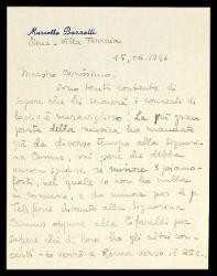  Lettera di Marcella Barzetti a Alfredo Casella, Siena 15 ottobre 1946