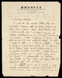  Lettera di Carlo Belli a Alfredo Casella, Brescia 10 [tra febbraio e marzo 1933]