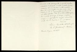  Lettera di Arturo Benedetti Michelangeli a Alfredo Casella, Brescia 12 gennaio 1940