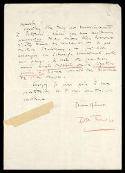  Lettera di Jean Binet a Alfredo Casella, Trélex sur Nyon (Vaud) 31 luglio 1942