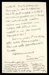  Lettera di Massimo Bontempelli a Alfredo Casella, Venezia 04 luglio 1943