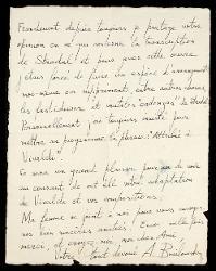  Lettera di Aleksandr Brailovskij  a Alfredo Casella, Losanna 11 giugno 1937