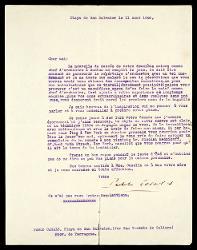  Lettera di Pablo Casals a Alfredo Casella, Playa de San Salvador 11 agosto 1928