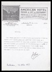  Lettera di Alfredo Casella a Guido M. Gatti, Amsterdam 22 ottobre 1927