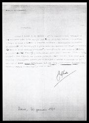  Lettera di Alfredo Casella a Guido M. Gatti, Roma 30 gennaio 1931