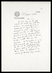  Lettera di Alfredo Casella a Robert Aloys Mooser, Dublino 22 gennaio XII [1934]