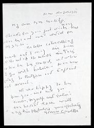  Lettera di Yvonne Casella Muller a Elizabeth Sprague Coolidge, Roma [inizi gennaio] 1934