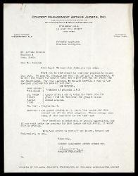  Lettera di Hattel Clark a Alfredo Casella, New York 30 novembre 1936