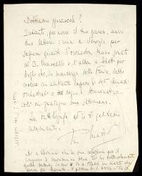  Lettera di Mario Corti a Alfredo Casella, Venezia [aprile] 1937