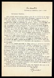  Lettera di Vito Frazzi a Alfredo Casella, Firenze 14 febbraio 1941