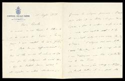  Lettera di Carlo Gatti a Alfredo Casella, Santa Margherita Ligure 12 luglio 1927