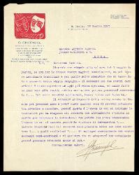  Lettera di [Giuseppe] Giacompol a Alfredo Casella, San Paolo del Brasile 15 luglio 1927