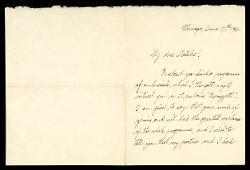  Lettera di Hermann Klum a Alfredo Casella, Chicago 17 giugno 1931