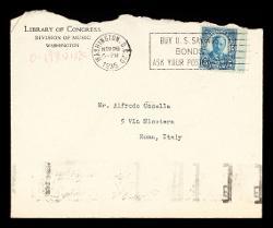  Lettera di Oliver Strunk a Alfredo Casella, Washington 26 novembre 1935