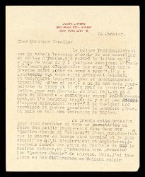  Lettera di Judith Litante a Alfredo Casella, New York 24 gennaio 1945