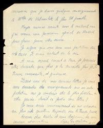  Lettera di Cesar de Mendoza a Alfredo Casella, Pau 14 ottobre 1935