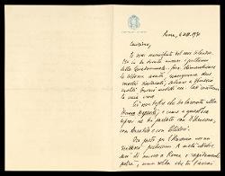  Lettera di Cipriano Efisio Oppo a Alfredo Casella, Roma 04 settembre 1931