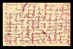  Cartolina postale di Igor Stravinskij a Alfredo Casella, Clarens (Svizzera) 26 dicembre 1914