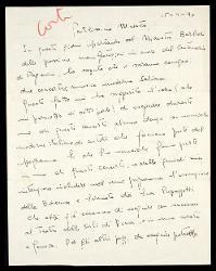  Lettera di Traut Streiff a Alfredo Casella, s.l. 15 aprile 1940