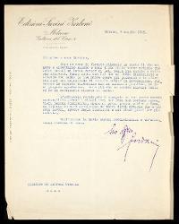  Lettera di [Paolo] Giordani a Alfredo Casella, Milano 09 maggio 1945
