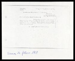  Lettera di Universal-Edition a Alfredo Casella, Vienna 24 febbraio 1928