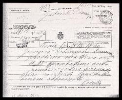  Telegramma di Alfredo Casella a Gabriele D'Annunzio, Roma 18 ottobre 1923