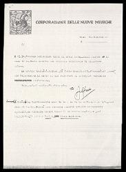  Lettera di Alfredo Casella a Gabriele D'Annunzio, Venezia 03 aprile 1924