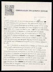  Lettera di Alfredo Casella a Gabriele D'Annunzio, Roma 19 giugno 1924