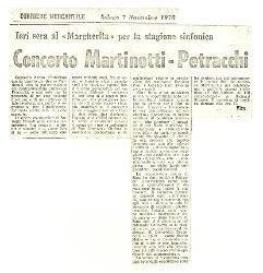 Concerto Martinotti-Petracchi
				 07 novembre 1970