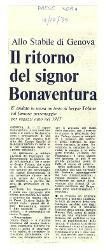 Il ritorno del signor Bonaventura
				 18 ottobre 1975