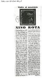 Nino Rota. Visita al musicista
				 [02-09 settembre 1943]