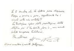  Nino Rota a Franco [Giannelli], Bari 28 gennaio 1974