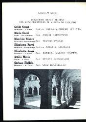  Alghero. 2a Estate Musicale Internazionale di Alghero 1976