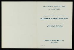  Napoli, Conservatorio di musica. [Senza titolo] 30 dicembre 1936