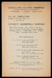  Torino, Conservatorio di musica. Concerti orchestrali Bachiani 26 novembre 1946 28 novembre 1946 30 novembre 1946