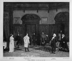 La Tosca Tosca, Cavaradossi e Scarpia in una scena dell'atto II / Foto di scena