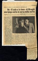 Ne «Il sole e la luna» di Biraghi una lunga notte in cerca di verità
				 : Promettente esordio di un autore drammatico al Teatro delle Arti novembre 1965